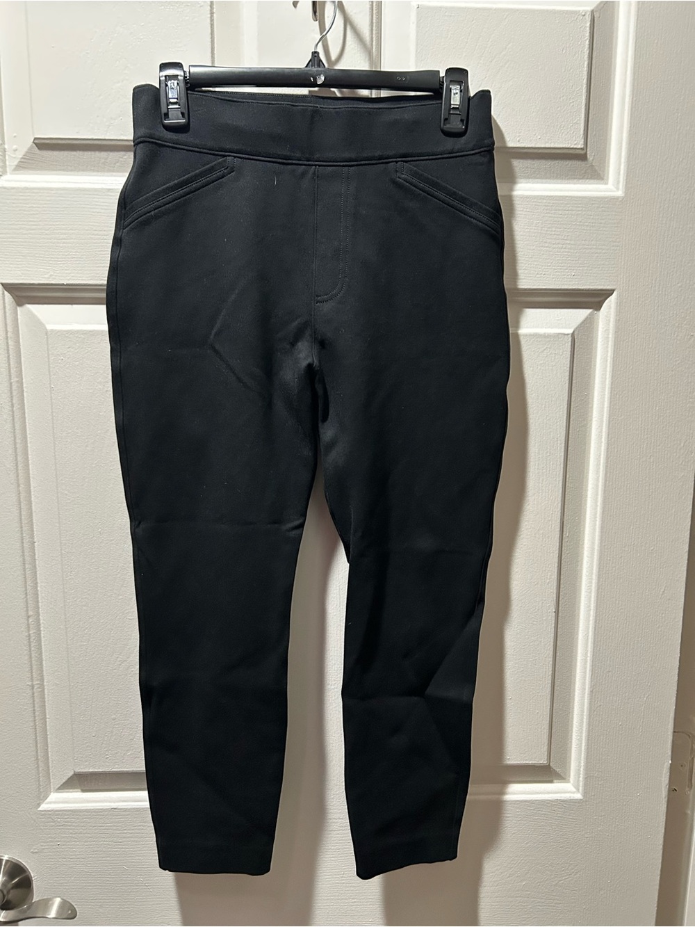 SPANX Women’s Black Skinny Ankle Ponte Work Trouser Pants Size Medium